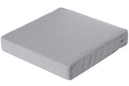 loungekussen Manchester 60 x 60 x 10 cm dralon lichtgrijs