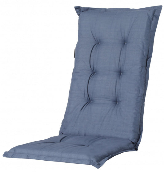 tuinstoelkussen Basic 123 x 50 x 7 cm polykatoen blauw