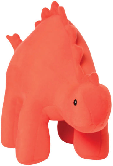 knuffel Velveteen Dino Gummy Stegosaurus koraalrood