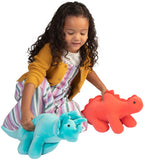 knuffel Velveteen Dino Gummy Stegosaurus koraalrood