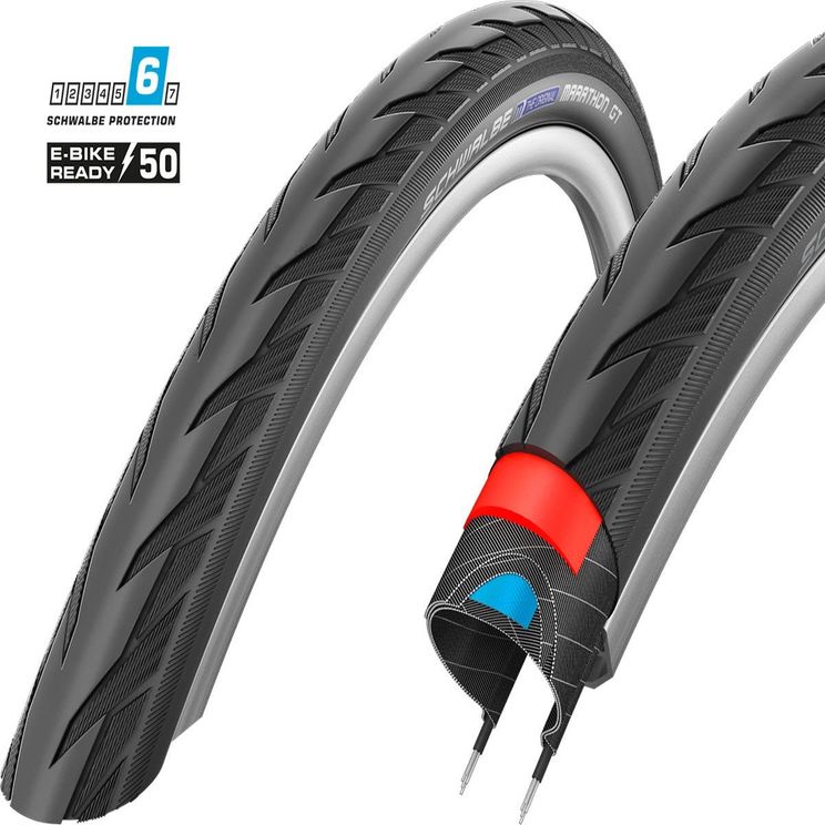 Btb Schwalbe Marathon GT 50-622 (28x2.00) Zwart