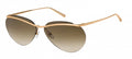 Marc jacobs Marc jacobs Zonnebril dames dun half omrand koper bruin