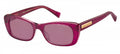 zonnebril dames rechthoekig roze glitter