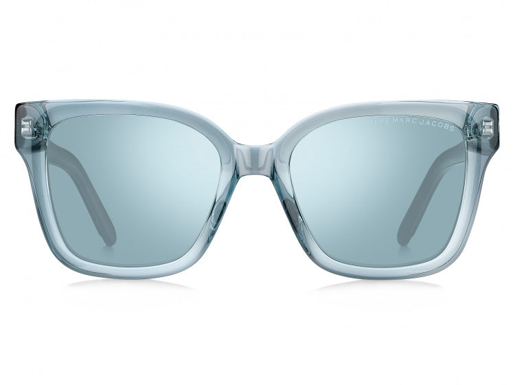 zonnebril dames rechthoekig zwart/blauw/lichtblauw