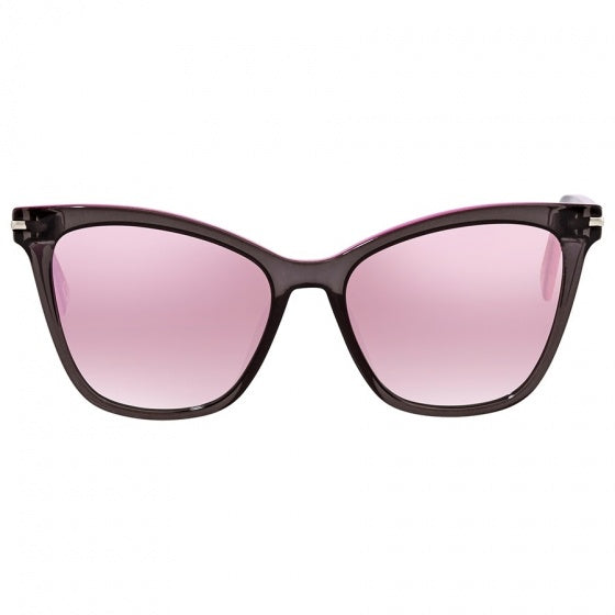 zonnebril dames zwart/roze Cat-Eye