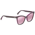 zonnebril dames zwart/roze Cat-Eye