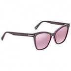 zonnebril dames zwart/roze Cat-Eye