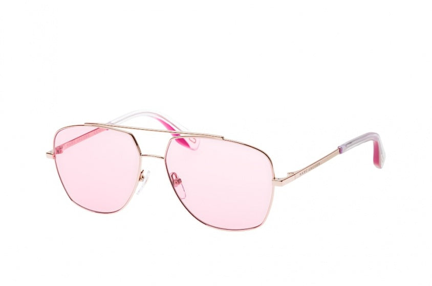 zonnebril heren piloot roze/goud normaal