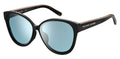zonnebril 452F/S vlinder dames cat. 2 zwart/blauw