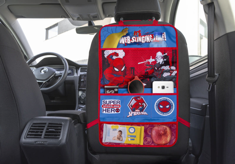 Marvel autostoel organizer spider-man junior 58 x 35 cm rood