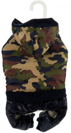 hondenkostuum polyester groen/zwart mt S