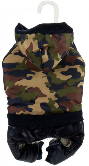 hondenkostuum polyester groen/zwart mt S