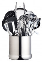 bestekhouder 18 x 18 cm RVS zilver