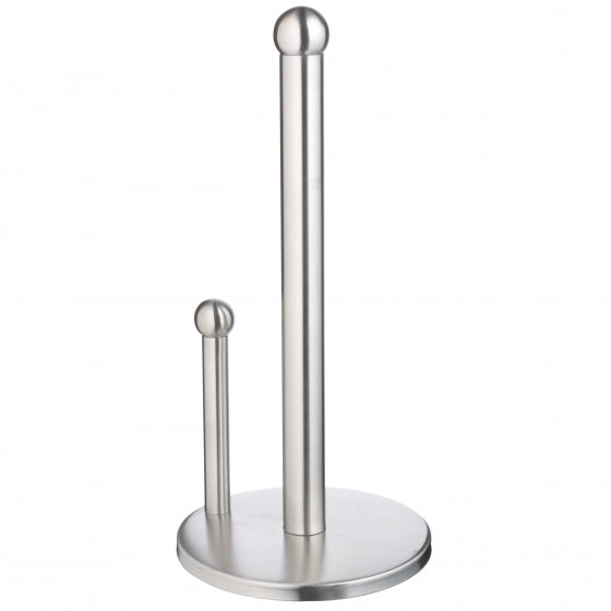 keukenrolhouder 15 x 32,5 cm RVS zilver