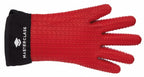 ovenhandschoen 37 x 19 cm siliconen rood/zwart