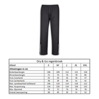 Regenbroek Dry Go maat L
