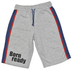 Max buddies Short Vito jongens polykatoen grijs maat 152