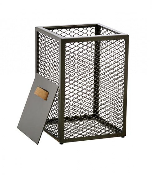 opbergbox Kite 46 x 32 cm staal donkergroen