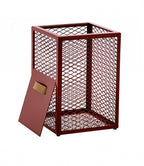 opbergbox Kite 46 x 32 cm staal rood