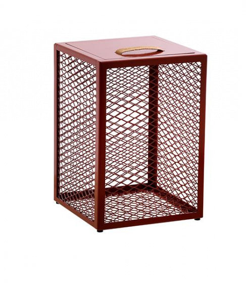 opbergbox Kite 46 x 32 cm staal rood