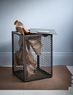 opbergbox Kite 46 x 32 cm staal zwart