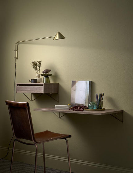 wandbureau Pythagoras 80 x 45 MDF walnoot