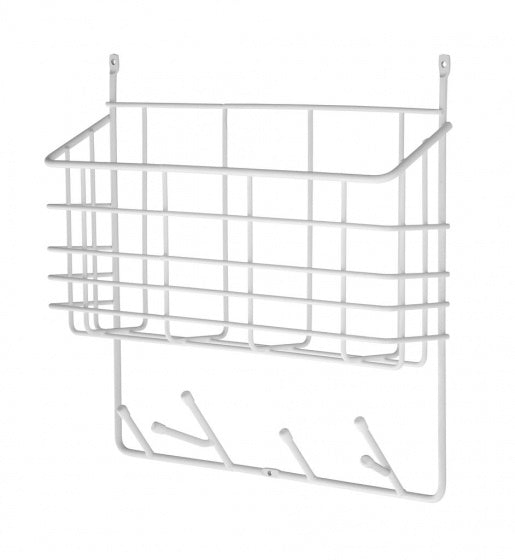 wandrek Mitten Shelf 39 x 35 x 9 cm staal wit