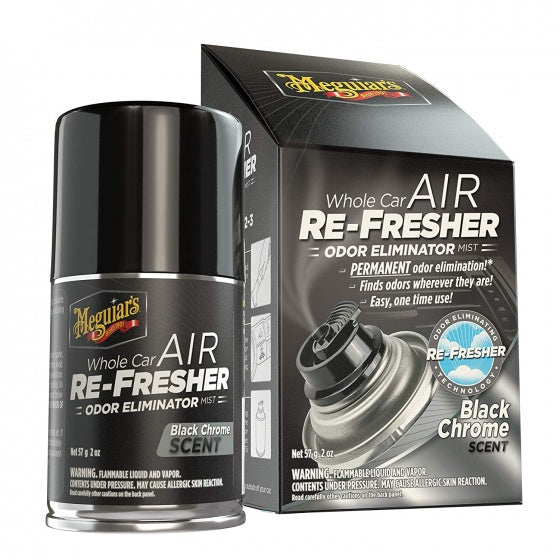 Meguiar's air re-fresher - black chrome auto luchtverfrisser - 59ml