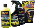 Meguiar's car care kit 3-delige schoonmaakset – ultimate wash wax – ultimate quick wax – endurance high gloss tire gel – 473ml