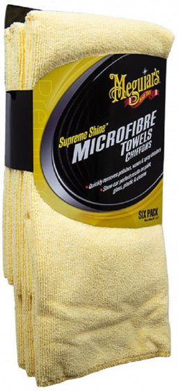Meguiar's supreme shine microfiber - 6 stuks - spiegelglans - microvezeldoeken