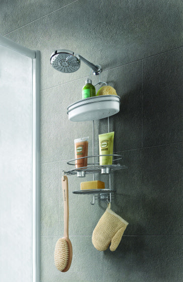 doucherek Orbit Line 13 x 29 x 65 cm RVS chroom/wit