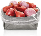 opbergmand opvouwbaar 18 x 18 cm polyester grijs/wit