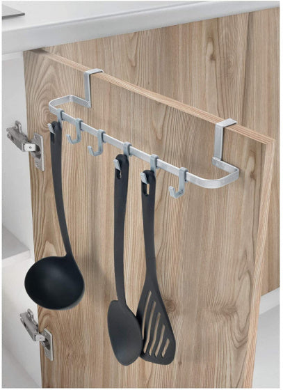 ophanghaakjes Galileo 30 cm metaal zilver 6 haakjes