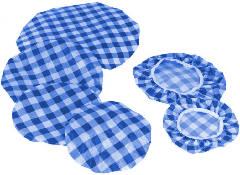 vershoudhoezen herbruikbaar blauw/wit 6-delig