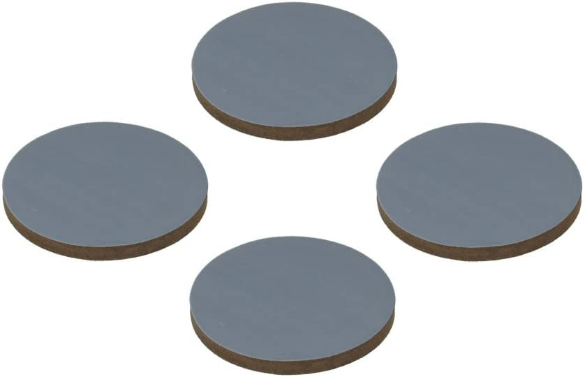 viltdoppen rond 5 cm grijs 4 stuks