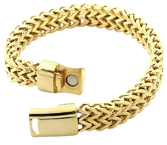 armband dames 21,5 cm RVS goud