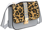schoudertas dames 20 x 20 x 6 cm polyurethaan grijs