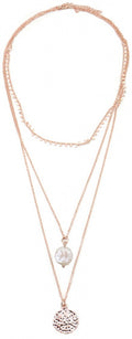 schakelketting Coin dames verstelbaar RVS roségoud