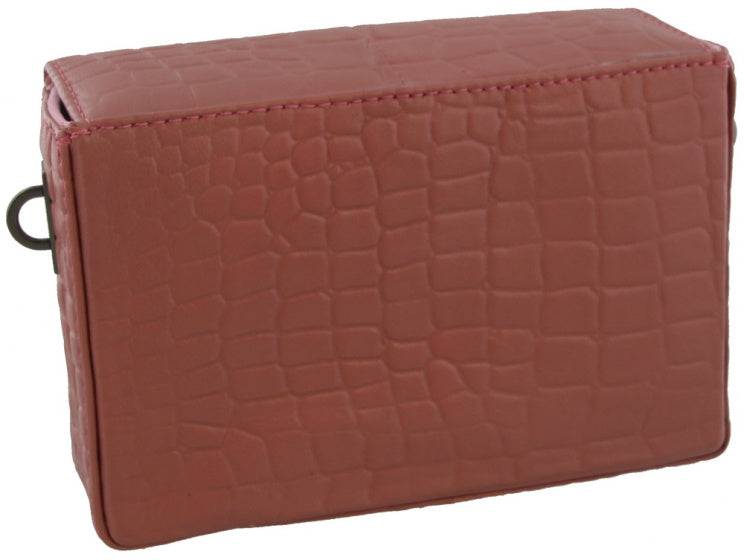 Mh bijoux Schoudertas dames 20 x 13 x 6 cm leer roze 2-delig