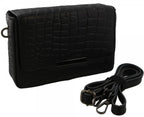 Mh bijoux Schoudertas dames 20 x 13 x 6 cm leer zwart 2-delig