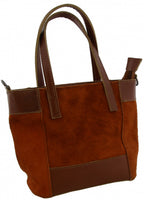schoudertas dames 23 x 16 x 9 cm leer bruin 2-delig