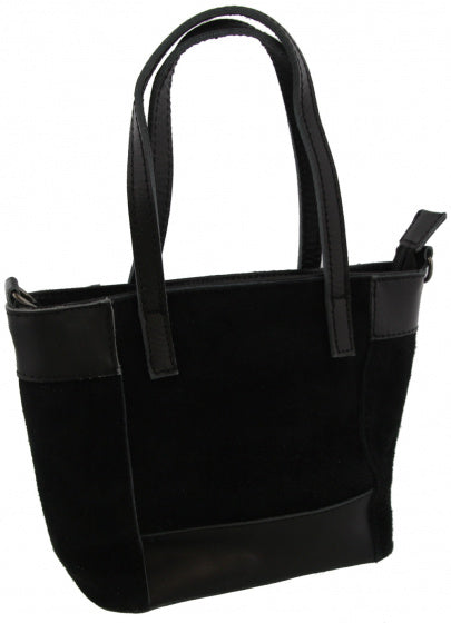 Mh bijoux Schoudertas dames 23 x 16 x 9 cm leer zwart 2-delig
