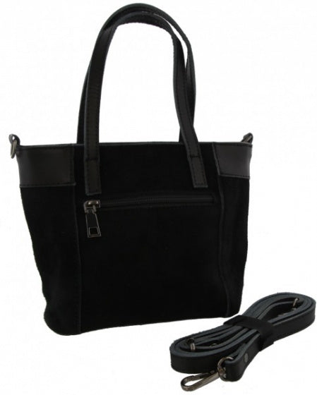 Mh bijoux Schoudertas dames 23 x 16 x 9 cm leer zwart 2-delig