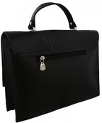 Mh bijoux Schoudertas dames 28 x 21 x 5 cm leer zwart 2-delig