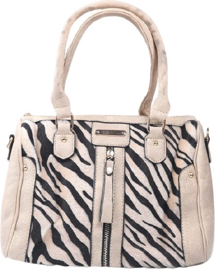 schoudertas dames 30x22x11 cm polyurethaan beige