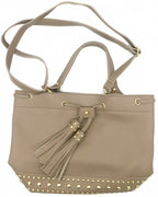 schoudertas dames 36 x 25 x 15 cm polyurethaan grijs