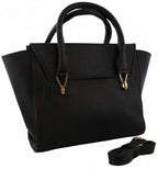 Mh bijoux Schoudertas dames 41 x 24 cm leer zwart 2-delig