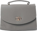 handtas dames 26,5 x 19 cm polyurethaan grijs 2 stuks