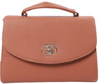 handtas dames 26,5 x 19 cm polyurethaan bruin 2 stuks
