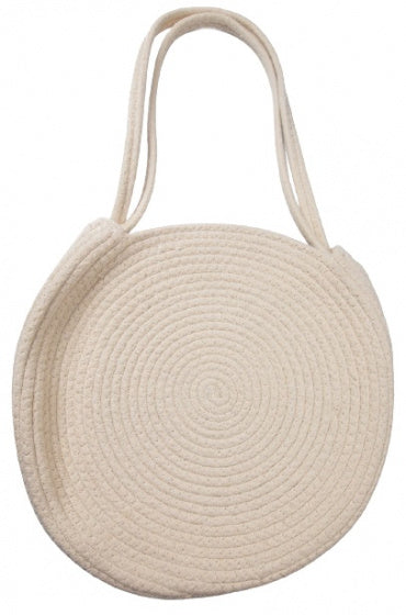 tas dames 35 x 10 cm katoen/polyurethaan beige